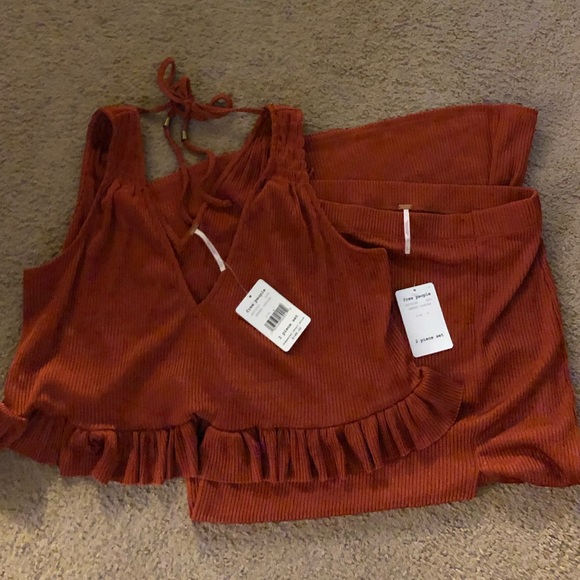 Free People No Excuses Two-Piece Ribbed Skirt Set - Picture 6 of 7